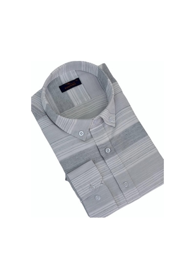 Erkek Silim Fit Pano Çizgili Gömlek Bgl-st03097 001