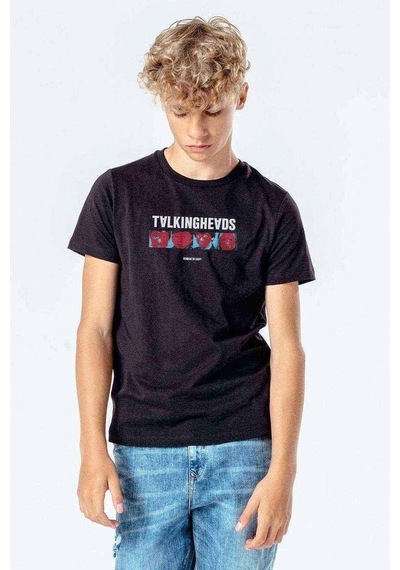 Tshirthane Talking Heads Remain In Light Baskılı Unisex Çocuk Siyah T-Shirt