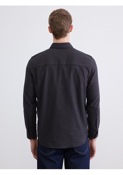 Lcwaıkıkı Classic Kahverengi Loose Fit Erkek Gömlek