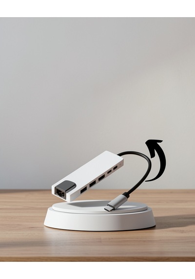 8 Girişli Usb Type-c Hub Dönüştürücü, Apple Macbook Pro/air Uyumlu 0