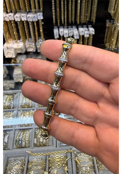 Kemik Model Bileklik Altın