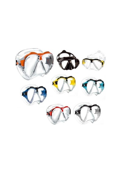 Cressi Matrix Dalış Maskesi CLEAR-YELLOW