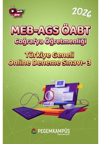 2026 Meb-ags Öabt Coğrafya Öğretmenliği Türkiye Geneli Online Deneme Sınavı-3