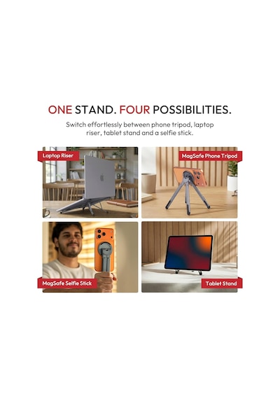 Ayarlanabilir Magsafe Manyetik Evrensel Seyahat Çok Fonksiyonlı Telefon Tablet Laptop Standı Tripodu