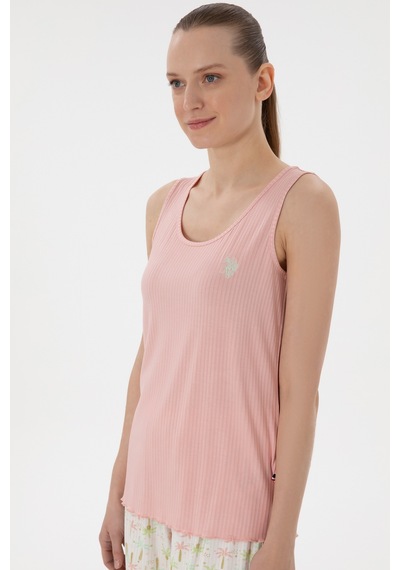 U.s. Polo Assn. Kadın Somon Pijama Takım 50312916-vr047 SOMON