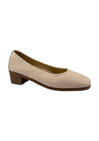 Albishoes Albini 26143222 Hakiki Deri Kadın Topuklu Ayakkabı Bej
