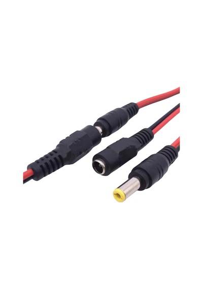 2.1 Dişi-erkek Led Birleştirme Kablosu 15cm Adaptör Jack Fişi Ve Kamera Kablosu 5 Takım