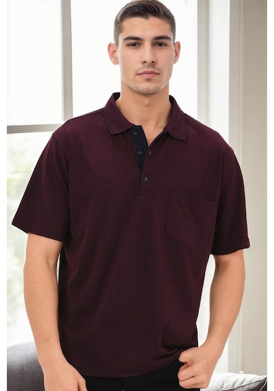 T0094 Dewberry Erkek T-shırt-bordo Bordo