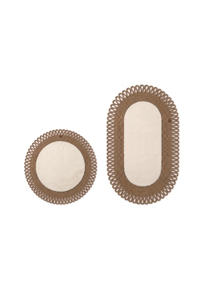 Banyo Paspası Takımı 60x100+60x60 Cm Dış Trikot Bej & Camel