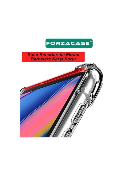 Forzacase Samsung Galaxy Tab S9 Ultra 14.6 İnch X910 İle Uyumlu Anti Shock Silikon Kılıf - Fc014 Şeffaf