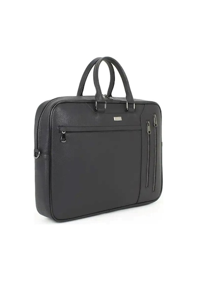 Case Club 2208-5 Laptop Evrak Çantası Büyük Boy 17.3 İnç El Omuz Çantası Siyah