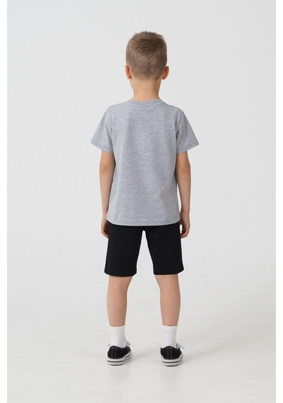 U.S. Polo Assn. Erkek Çocuk Gri Bermuda Takım Us2470-c-v2 Gri-01