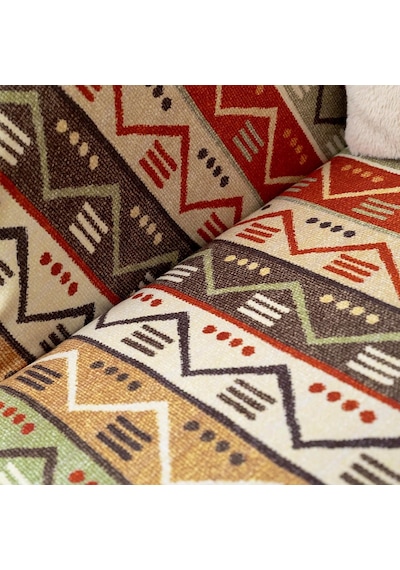 Latuda Concept Softmicro Boho Etnik Desenli Mikrofiber Koltuk Örtüsü Ve Tv Battaniyesi, Koltuk Şalı, Kaymaz 130x180 Diğer