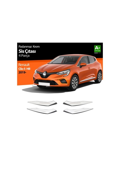 S-Dizayn  Renault Clio 5 Krom Sis Çıtası 4 Prç. 2019 Ve Üzeri