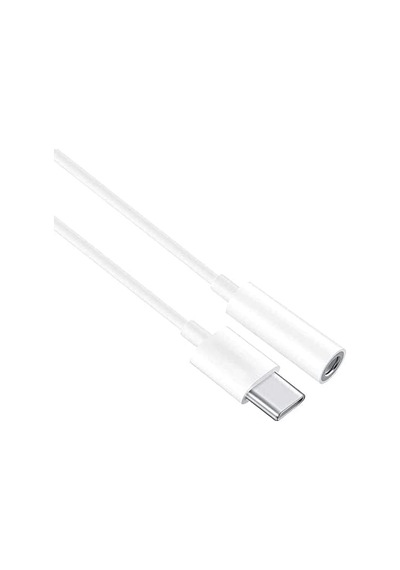 Type-c Usb C To 3.5mm Aux Dönüştürücü Adaptör Kulaklık Dönüştürücü Beyaz