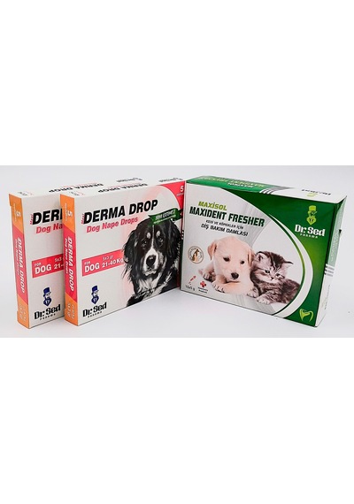 Dr Sed Pharma Derma 21-40 kg Köpek Dış Parazit Damla 2 Paket + Ve Dr Sed Pharma Derma 21-40 kg Köpek Dış Parazit Damla 2 Paket + Ve
