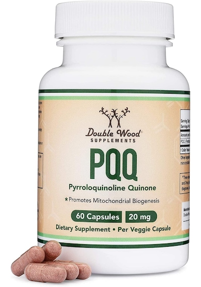 Double Wood Pqq Pyrroloquinoline Quinone Atp Coenzyme Energy Brain Optimizer And Sleep Support 20mg 60 Caps