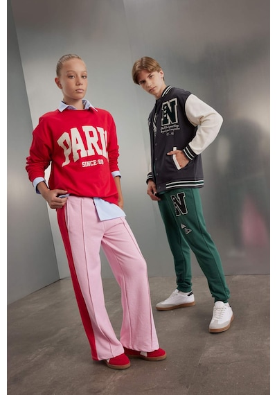 Defacto Kız Çocuk Renk Bloklu Wide Leg Geniş Bol Paça Eşofman Altı C9673A824AUPN649 Pembe Defacto Kız Çocuk Renk Bloklu Wide Leg Geniş Bol Paça Eşofman Altı C9673A824AUPN649 Pembe
