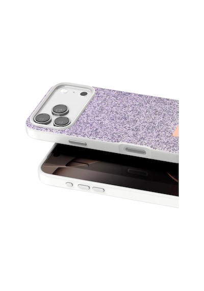 Onegif Apple İphone 17 Pro Bright Simli Kapak - Lila - Lila