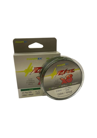 Powerex Pulse 8 Örgü 150m. Dark Green 0.10mm/6.4 Kg İp Misina