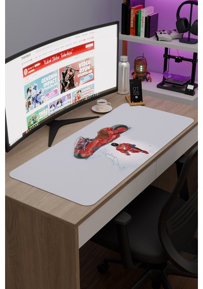Akira Anime V1 - 90x40 Xxl Gaming Kauçuk Kaymaz Taban Mouse Pad Fare Altlığı