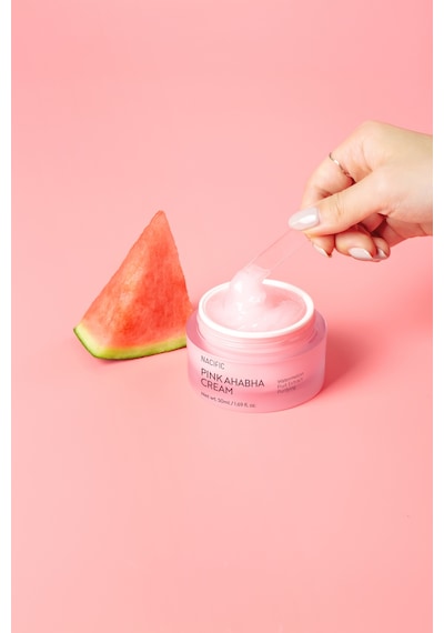 NACIFIC Pink AHA BHA Cream 50 ml , Peeling Etkili Aydınlatıcı Nemlendirici , Gözenek ve Doku Dengeleyici