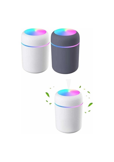 Rgb Işıklı Ulrasonik Ledli Hava Nemlendirici Buhar Makinesi Buhardanlık Çok Renkli