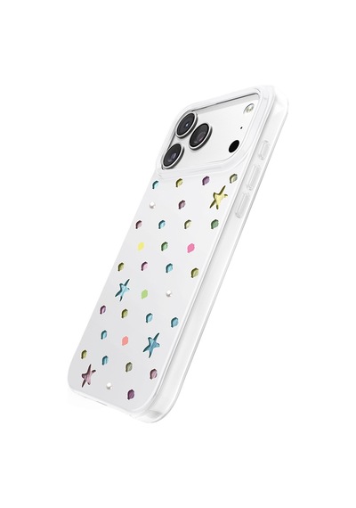 İphone 18 Pro Max Uyumlu Kılıf M-safe Şarj Özellikli Zore Paris Axen Sert Pc Kapak Beyaz