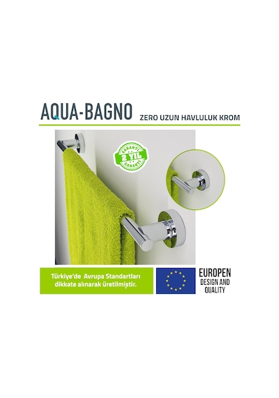Aqua Bagno Zero Uzun Havluluk 50 Cm.Krom