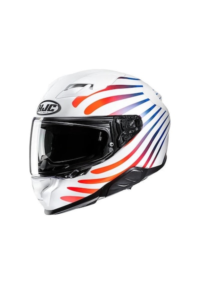 Hjc F71 Zen MC21 SF Kapalı Motosiklet Kaskı Beyaz - Turuncu