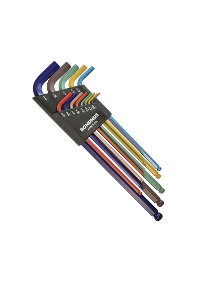 Bondhus 69637 Extra Uzun Top Başlı İnç Ölçü Allen Anahtar Seti Re