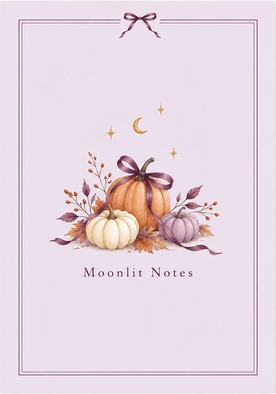 Halloween A5 Spiralli Çizgili Defter 60 Yaprak Lila Mor