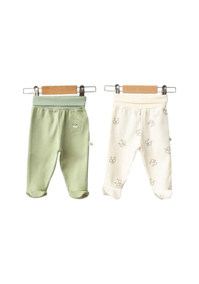 Ciccim Baby 2'li Bebek Pantolon 0-3 / 3-6 Ay 5060 Yeşil