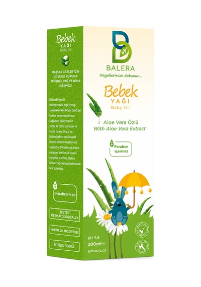 Aloe Vera Özlü Bebek Yağı 200 Ml