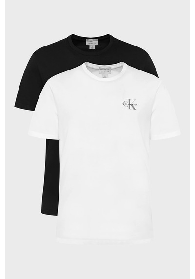 Calvin Klein Erkek T Shirt Lv04rf279g 3ge Siyah-beyaz Siyah - Beyaz