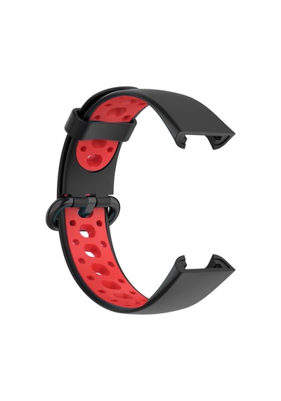 Redmi Watch 2 Spor Delikli Kordon - Siyah-kırmızı
