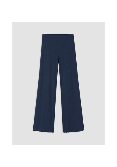 Lcw Young Lacivert V Yaka Nakışlı Kadın Pijama Takım