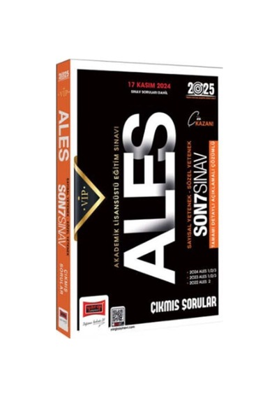 2025 Ales Vip Son 7 Sınav Çıkmış Sorular