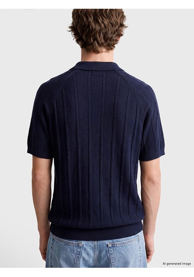Lcw Vision Lacivert Regular Fit Erkek Triko Gömlek