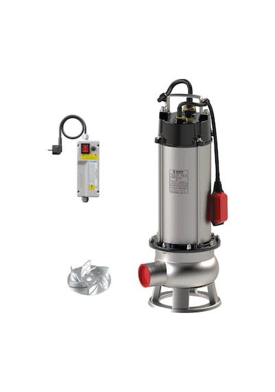 Sumak Sdfv 30/2 İnox Komple Paslanmaz Vortex Çarklı Foseptik Dalgıç Pompa 220 Volt 3 Hp 16.5 Mss