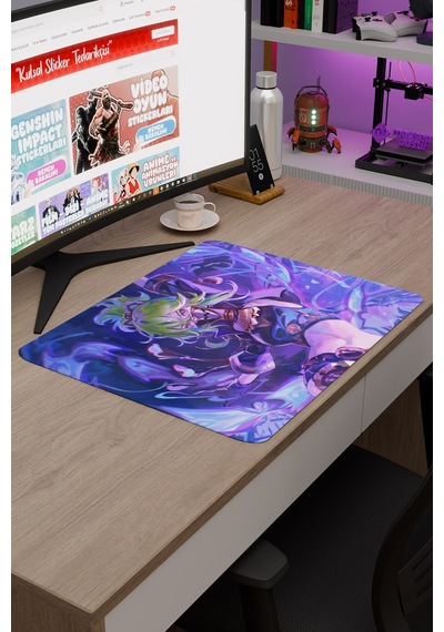Kuki Shinobu Genshin Impact Anime Oyuncu V1 - 48x40 Xl Gaming Mouse Pad Fare Altlığı