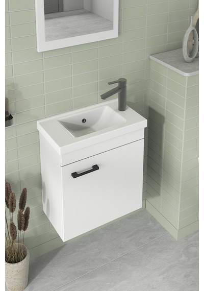 Biani Fix Hera 50 Cm Banyo Dolabı Renk Mat Beyaz Biani Fix Hera 50 Cm Banyo Dolabı Renk Mat Beyaz