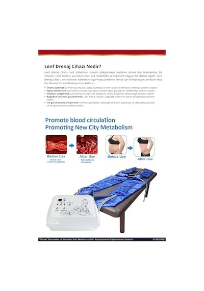 Medical Lenf Drenaj Premium Masa Üstü Açık Bej