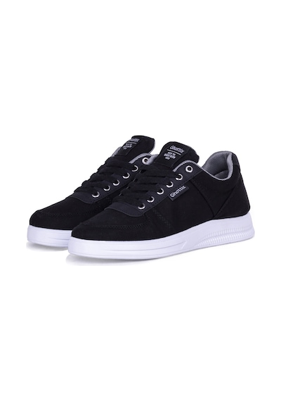 Ghattix Erkek Yazlık Günlük Keten Sneaker Ayakkabı Siyah