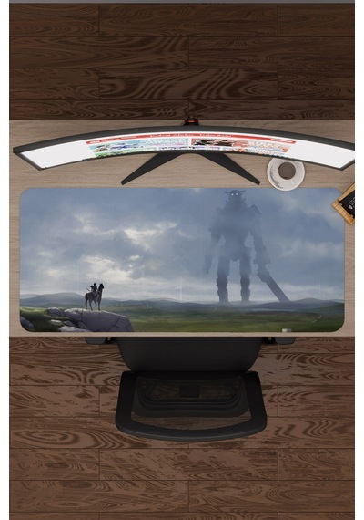 Shadow Of The Colossus Dikişli Kauçuk Oyuncu Mousepad V2 - 90x40 Xxl Gaming Mouse Pad