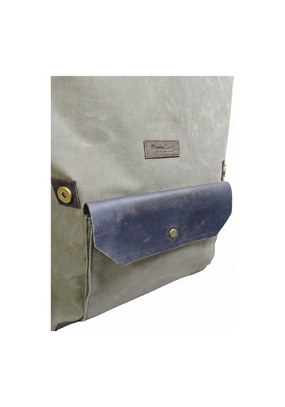 Old Cotton Cargo Gds Cahuilla Bag Deri Kapaklı Sırt Çantası Kahverengi