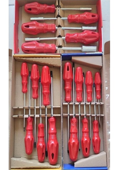 18 Parça Lokma - Torx - Düz Ve Yıldız Tornavida Seti Takımı Tdrtr 69650311