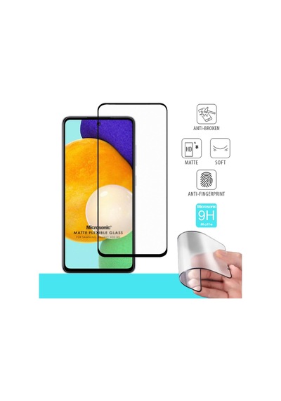 Microsonic Samsung Galaxy Uyumlu A32 4g Seramik Matte Flexible Ekran Koruyucu Siyah
