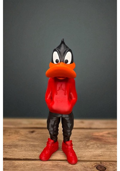 26 Cm 3d Baskı Daffy Duck Figürü, Looney Tunes Figür, Çizgi Film Figürü