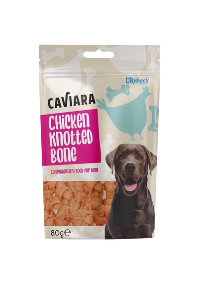 Köpek Çiğneme Kemiği, Tavuk Etli, Düğümlü, 80 Gr, Köpek Ödülü Ve Oyuncağı Kl-316